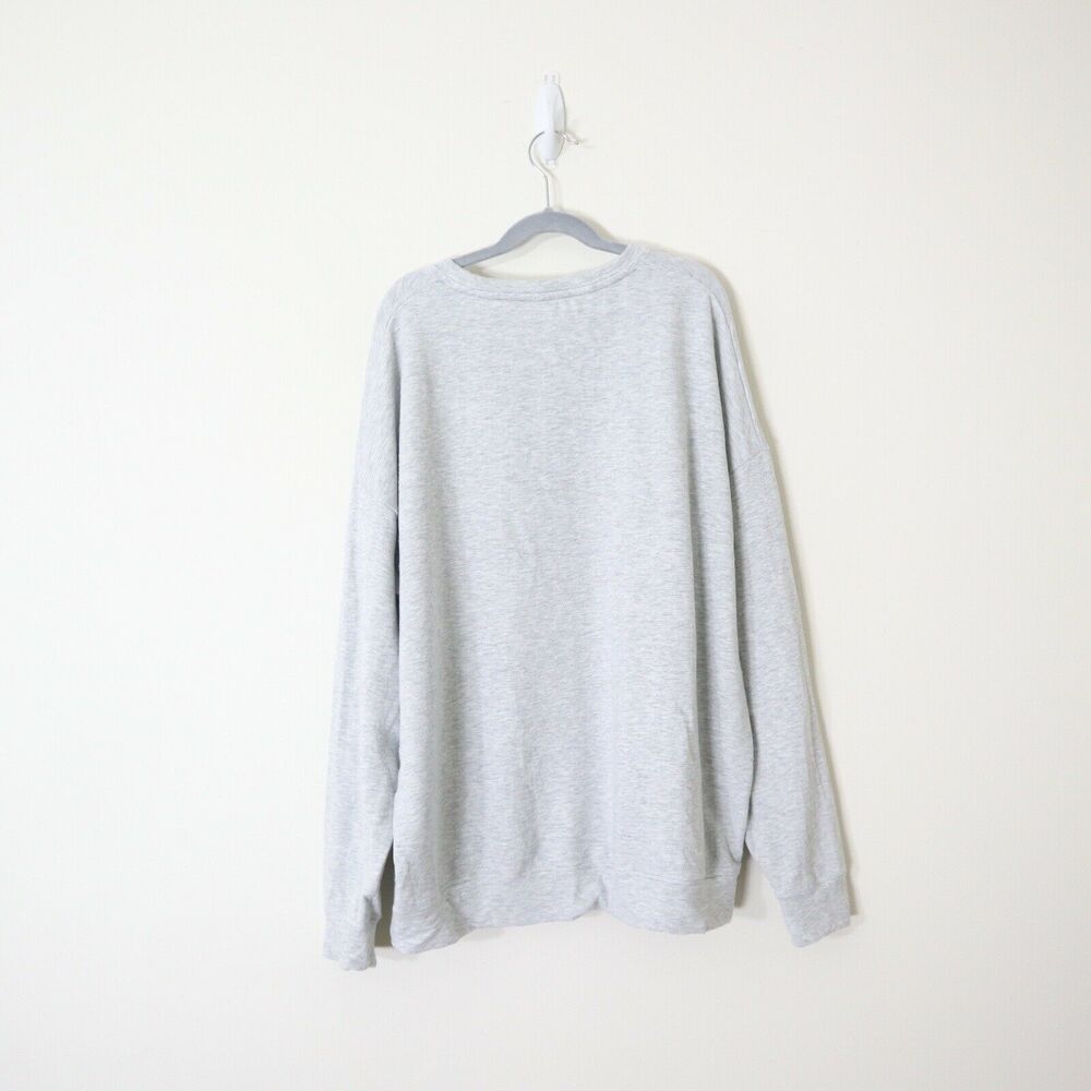 Athleta Size PM Studio to Street Sweatshirt Micro Stripe Heathered Gray - Picture 9 of 11